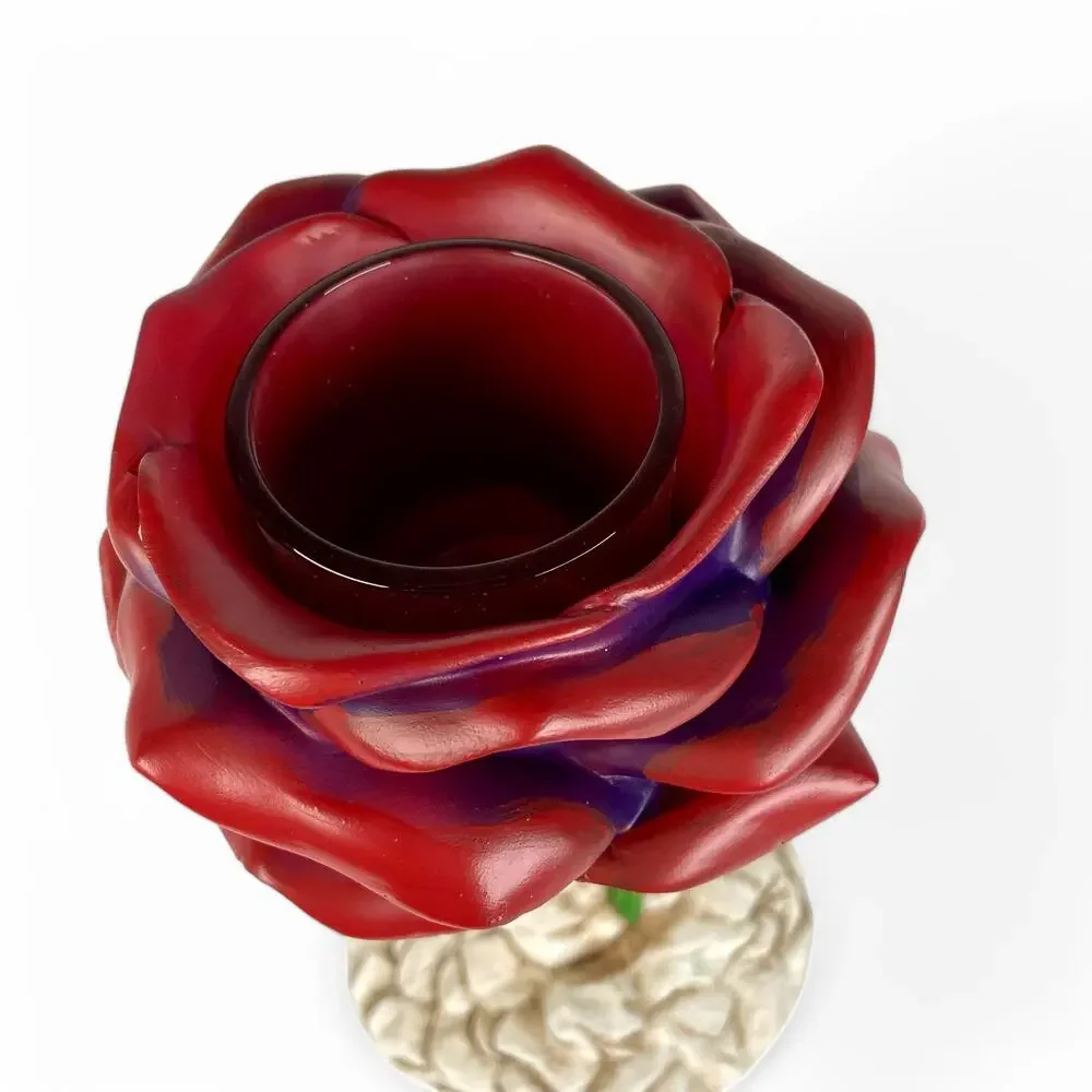 Red Rose Skeleton Hand Votive Candle Holder Yankee Candle Phantasmagoria 2021